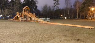 Выкат для зимней горки 10 метров