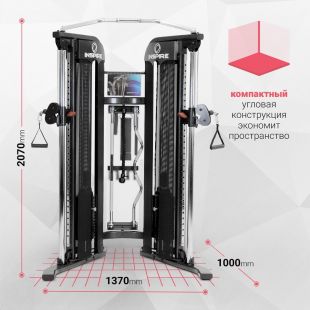 Двойной блок регулируемый Inspire FT1 (FT10B) черный