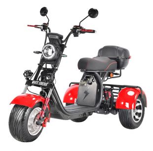 Электротрицикл WHITE SIBERIA PRO TRIKE 3000W Red